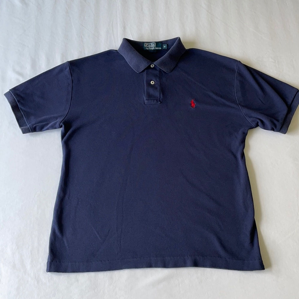 Men’s polo, Ralph Lauren, M, Navy Blue